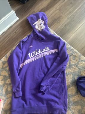 Kansas State Nike Purple Pullover Hooded Tunic sweatshirt